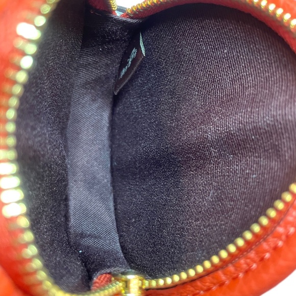 COACH Pennie Crossbody With Coin Case Gold/Mango Leather Style C5778 - Picture 7 of 14